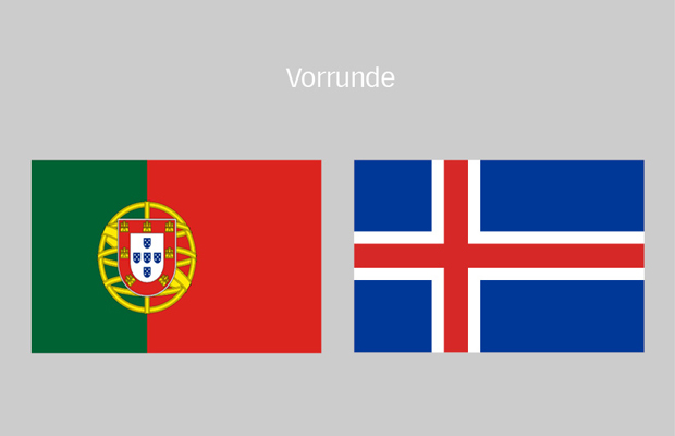 Fußball-EM: Portugal - Island