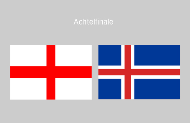 Fußball-EM: England - Island