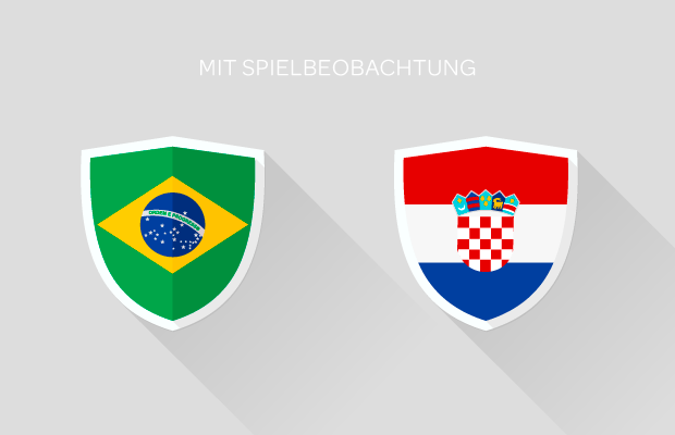 Fußball-Weltmeisterschaft: Brasilien - Kroatien