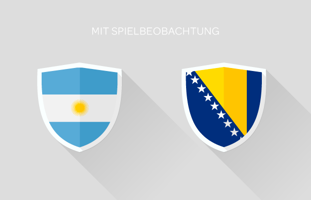 Fußball-Weltmeisterschaft: Argentinien - Bosnien-Herzegowina