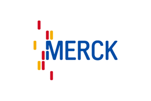 Logo des Darmstädter Pharma- und Chemieunternehmens Merck, Sponsor der Merck-Sommerperlen in der Centralstation